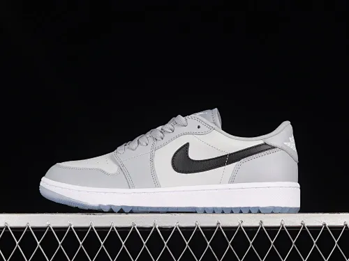 All categories Air Jordan Jordan series basketball shoes Air Jordan 1 Low G version pure original Air Jordan 1 Low Golf AJ1 Joe 1 new golf version Wolf gray color DD9315-002